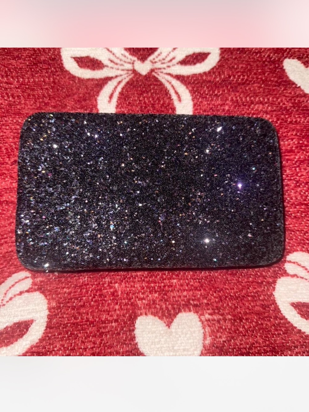 Black Glitter Clutch - Compatible Cell Phone Accessory